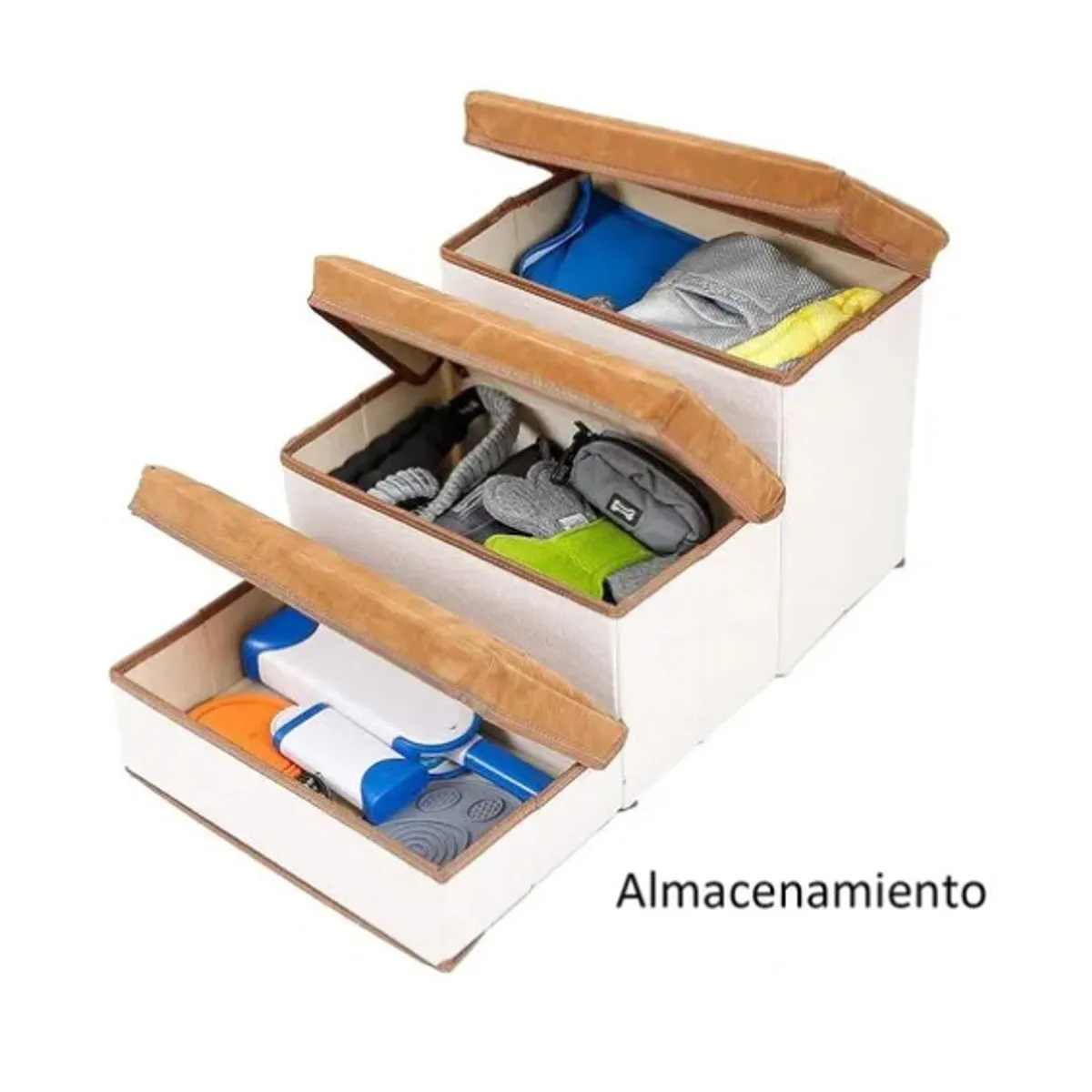 OFERTABKN - Escalera Plegable Para Mascotas Pequeñas De 3 Pisos