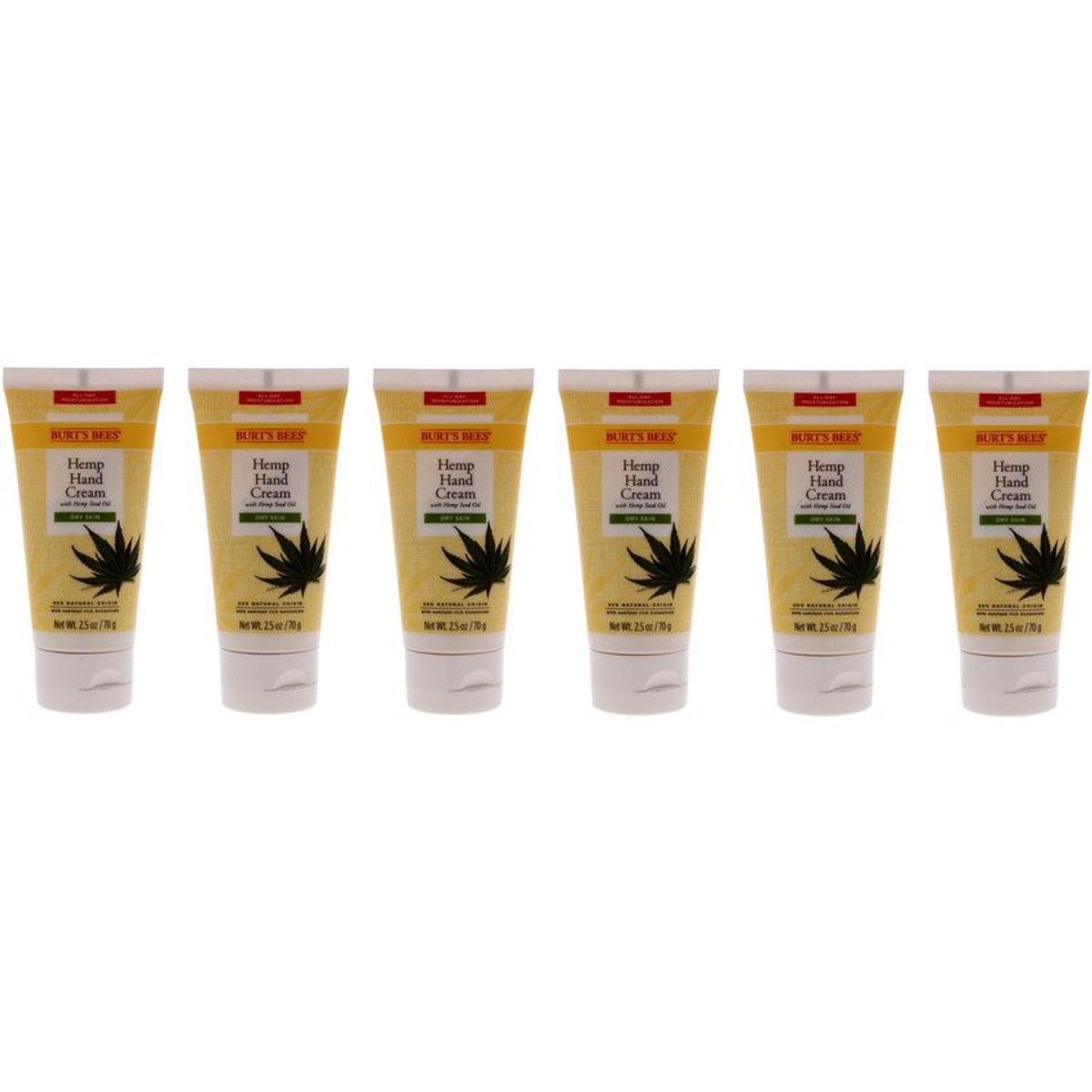 BURTS BEES - Crema de manos de cáñamo-pack de 6-burts bees-2.5oz.