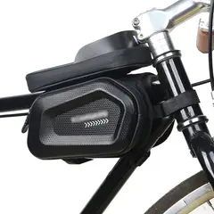 GENERICO - Bolso Bicicleta Portacelular Con Conector Auricular Base