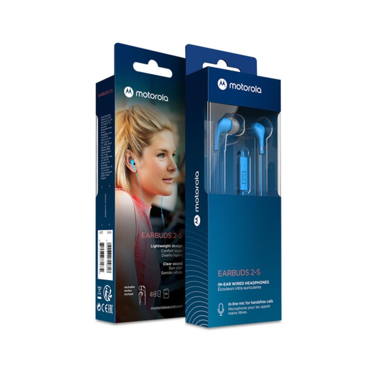 MOTOROLA - Audifono Manos Libres Jack 3.5 Azul Earbuds 2 Motorola