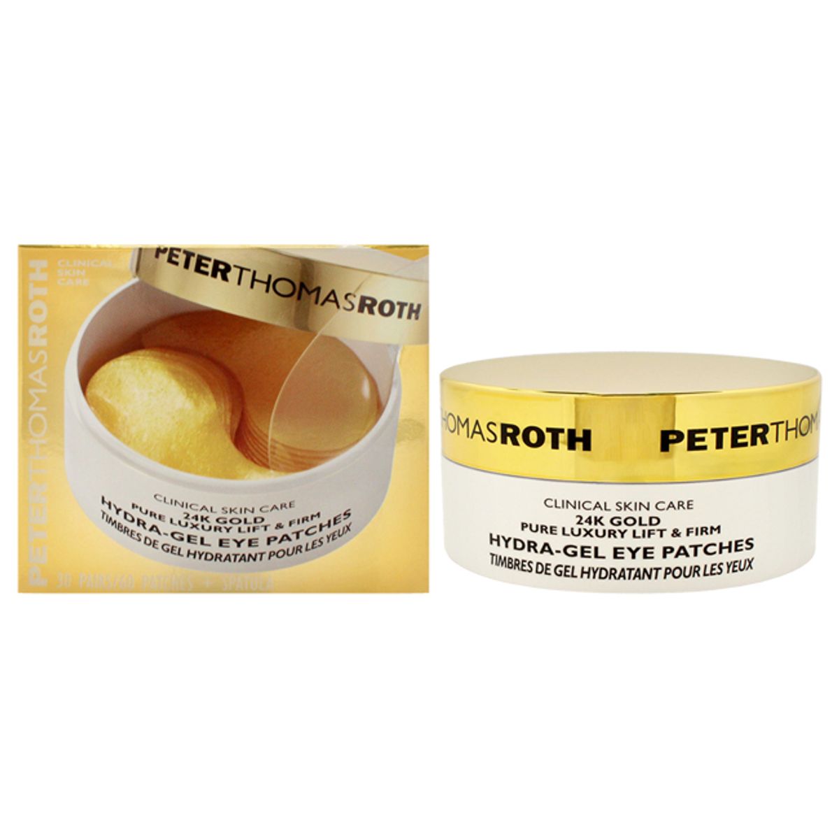 PETER THOMAS ROTH - Parches Hydra Hidratante Reafirmante De Lujo 24k Gold 60 Unidades Peter Thomas Roth