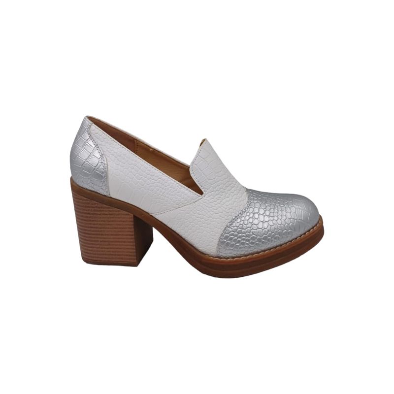 HERIEL - Zapato Blanco Taco Mujer