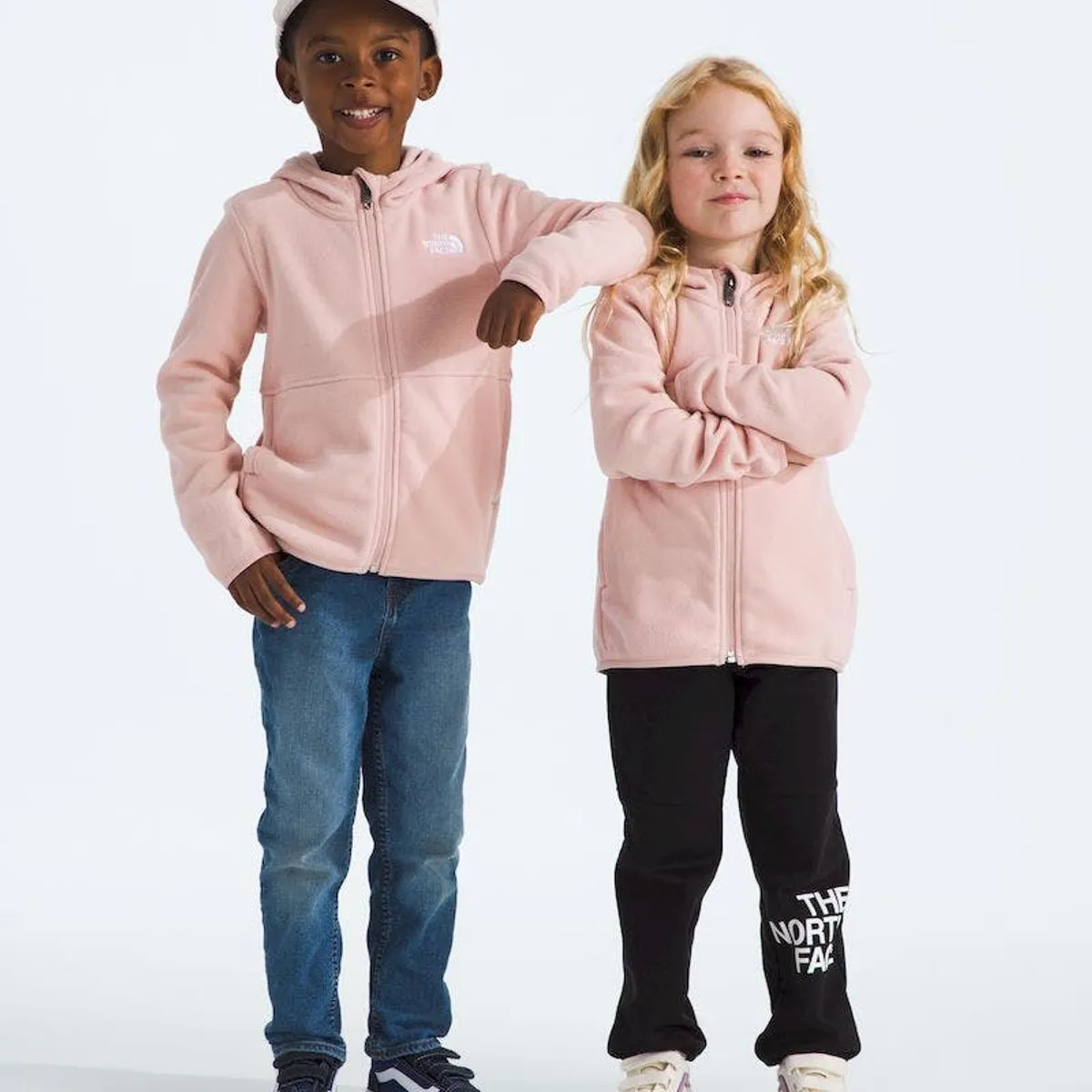 THE NORTH FACE - Polar Kid Glacier Fz Hoodie Niño- Rosa