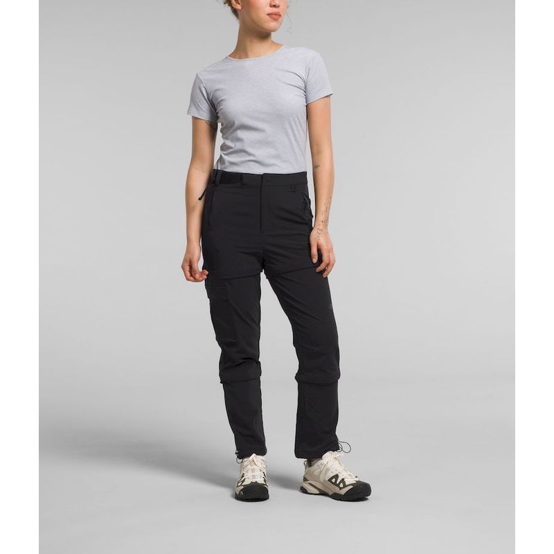 THE NORTH FACE - Pantalon Trekking Bridgeway Zip Off Mujer - Negro_.