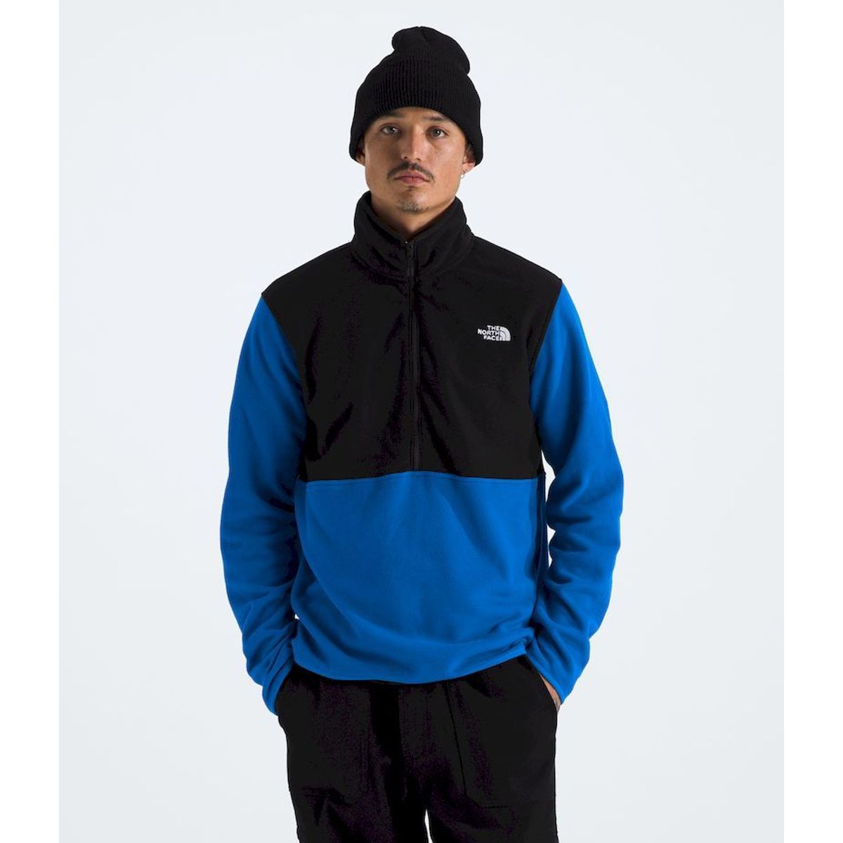THE NORTH FACE - Polar Glacier 1/2 Zip Hombre Azul-Negro