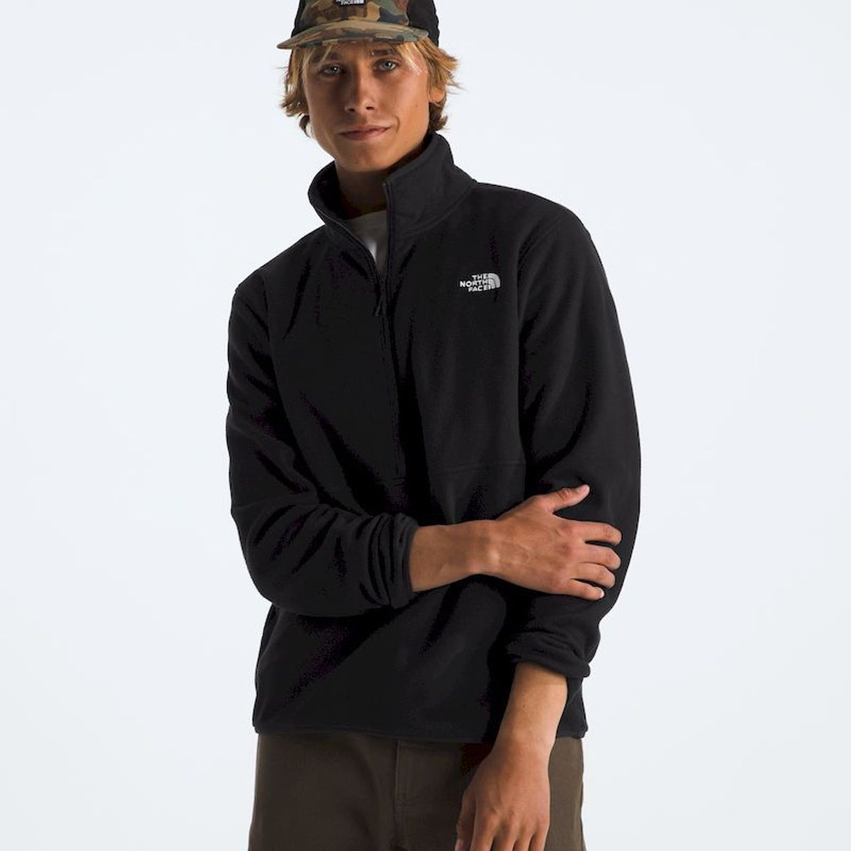 THE NORTH FACE - Polar Glacier 1/2 Zip Hombre - Negro