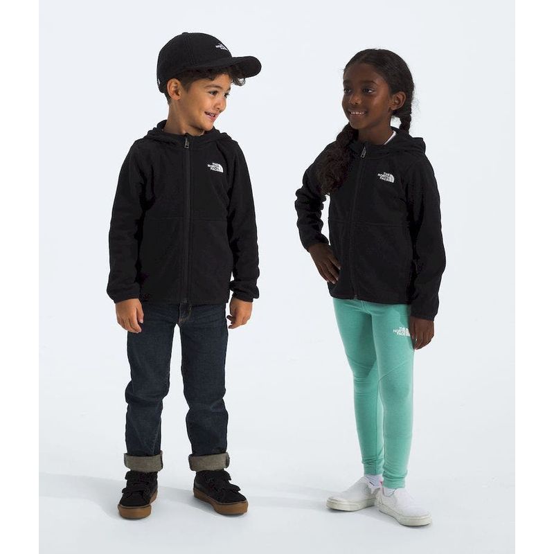 THE NORTH FACE - Polar Kid Glacier Fz Hoodie Niño- Negro