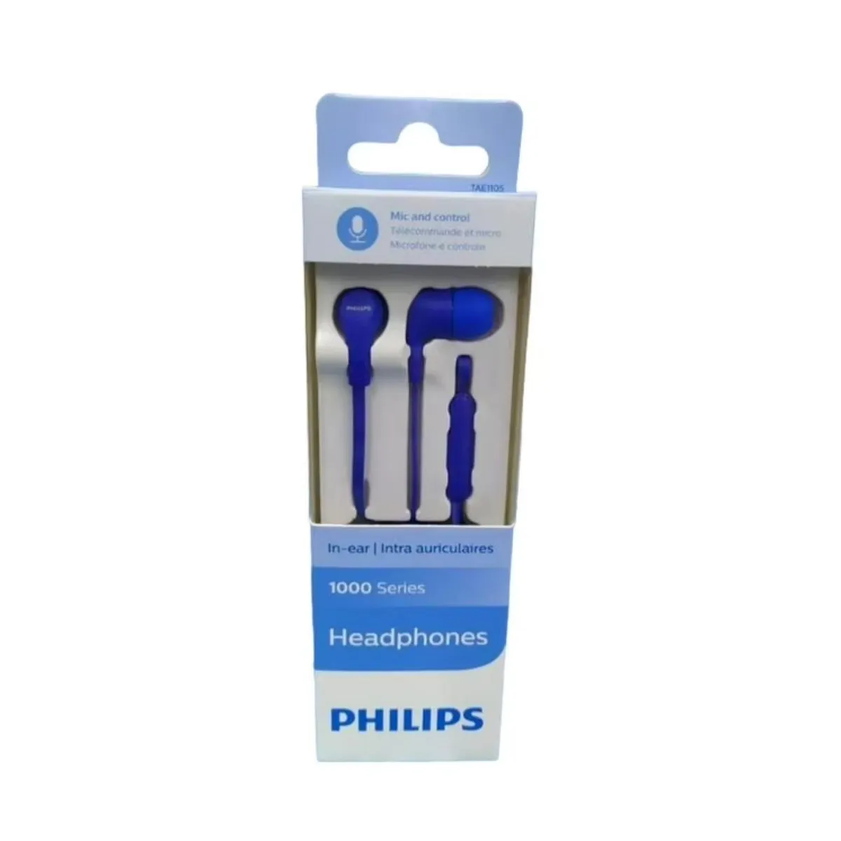 PHILIPS - Audifono Manos Libres Jack 3.5 Azul InEar TAE1105 Philips