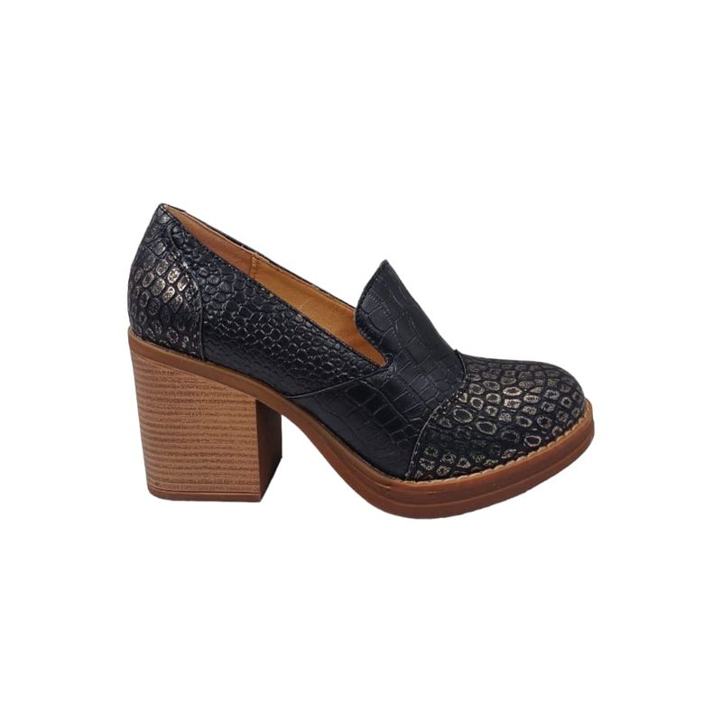 HERIEL - Zapato Negro Taco Mujer