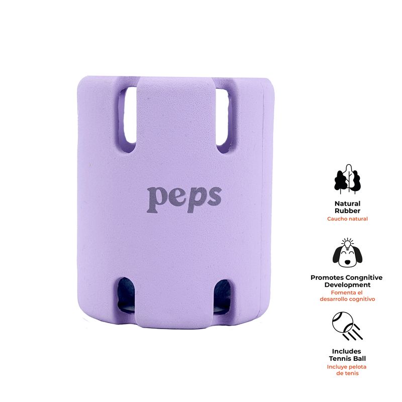 PEPS WE LOVE BEST FRIENDS - JUGUETE PELOTA DIDACTICA DE GOMA PURPURA PEPS