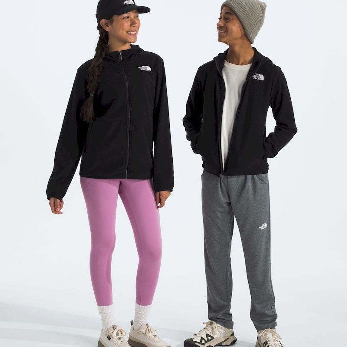 THE NORTH FACE - Polar Teen Glacier Fz Hooded Niña - Negro