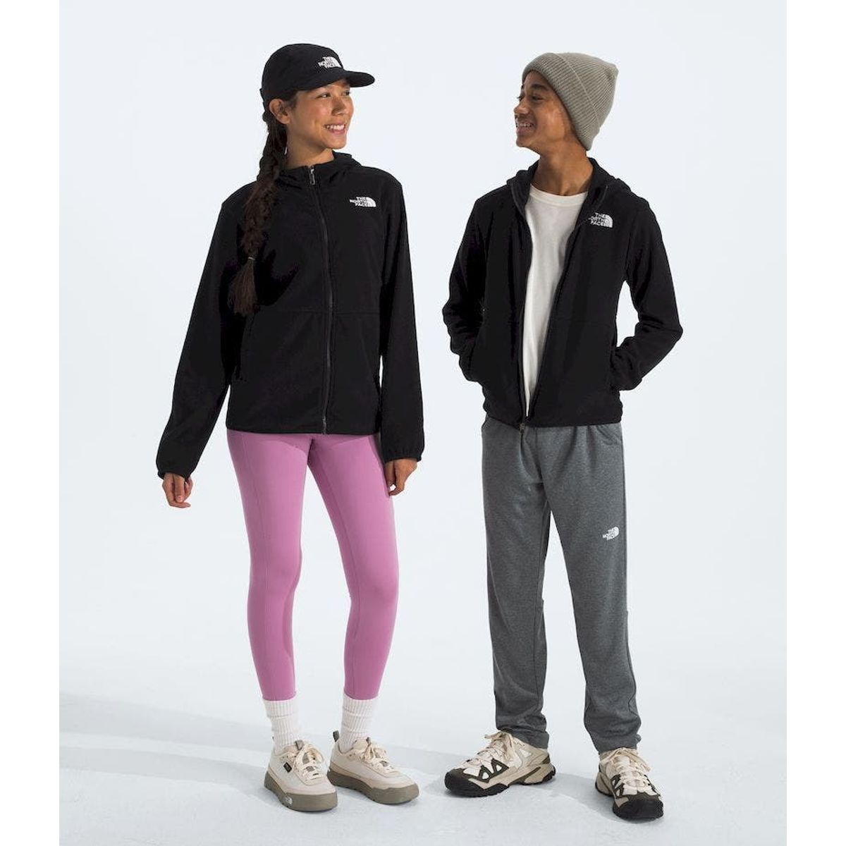THE NORTH FACE - Polar Teen Glacier Fz Hooded Niña - Negro