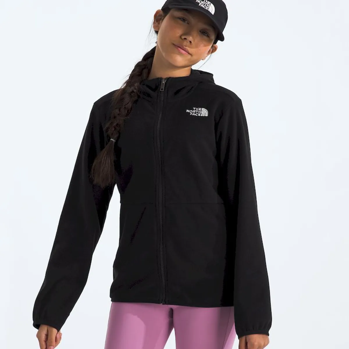 THE NORTH FACE - Polar Teen Glacier Fz Hooded Niña - Negro