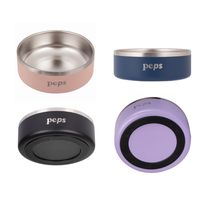 PLATO ACERO INOXIDABLE ANTIDESLIZANTE AZUL PEPS