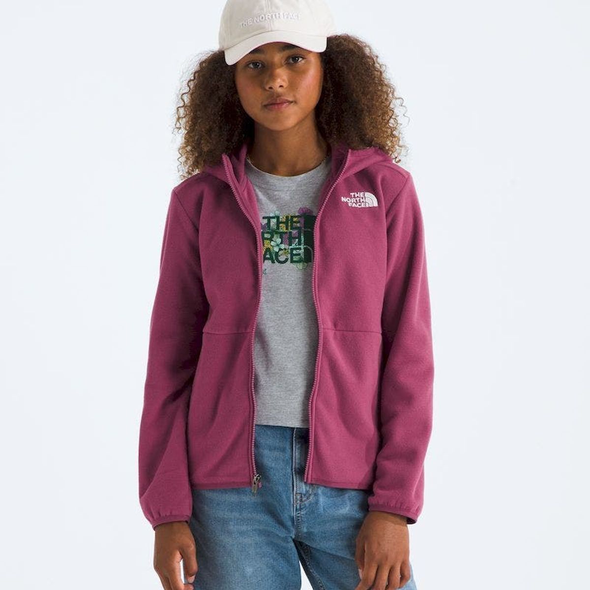 THE NORTH FACE - Polar Teen Glacier Fz Hooded Niña - Violeta