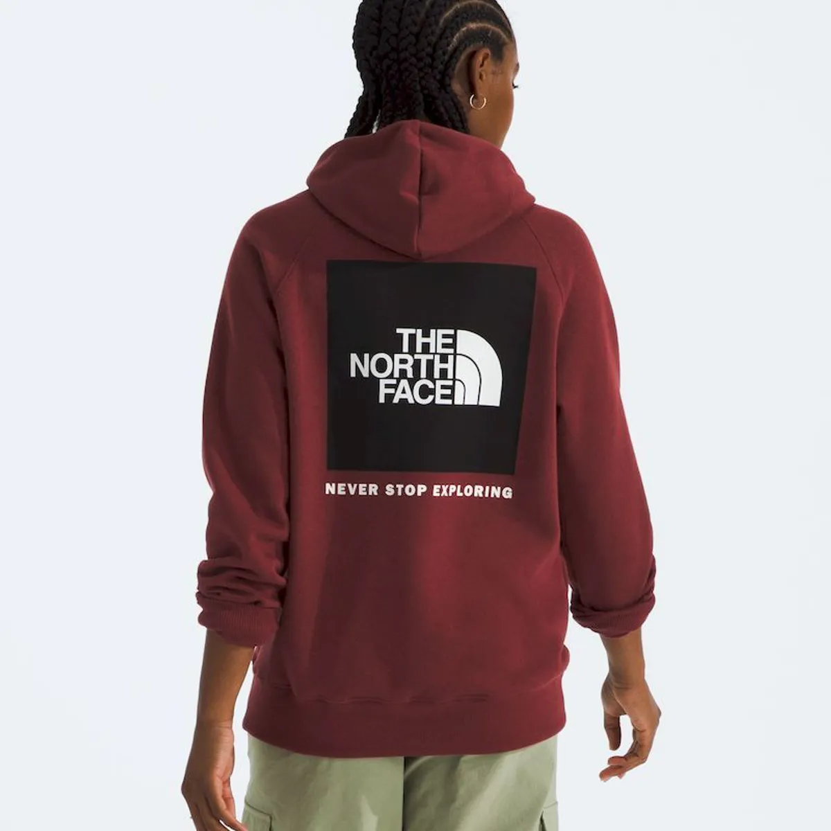 THE NORTH FACE - Poleron Box Nse Pullover Hoodie Mujer - Rojo