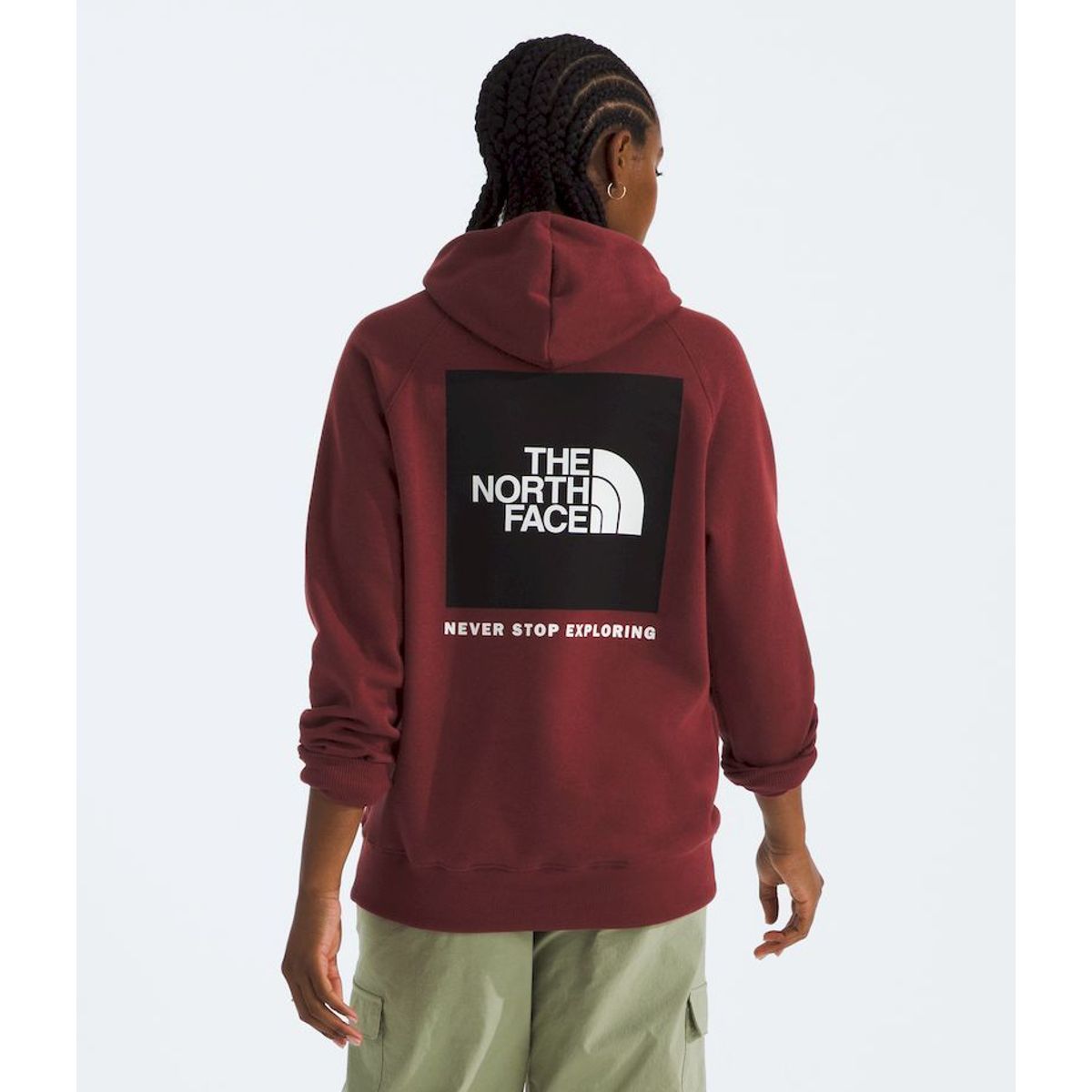 THE NORTH FACE - Poleron Box Nse Pullover Hoodie Mujer - Rojo