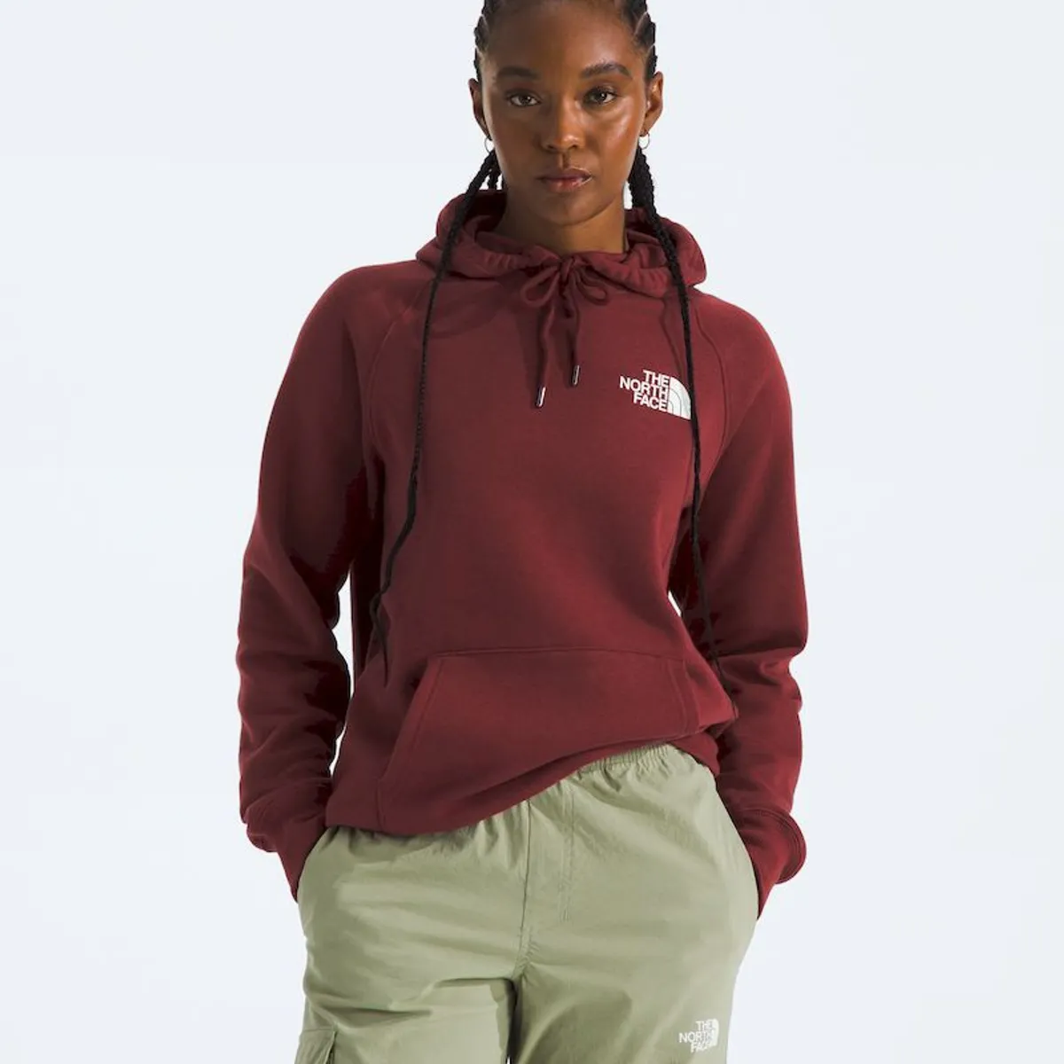 THE NORTH FACE - Poleron Box Nse Pullover Hoodie Mujer - Rojo