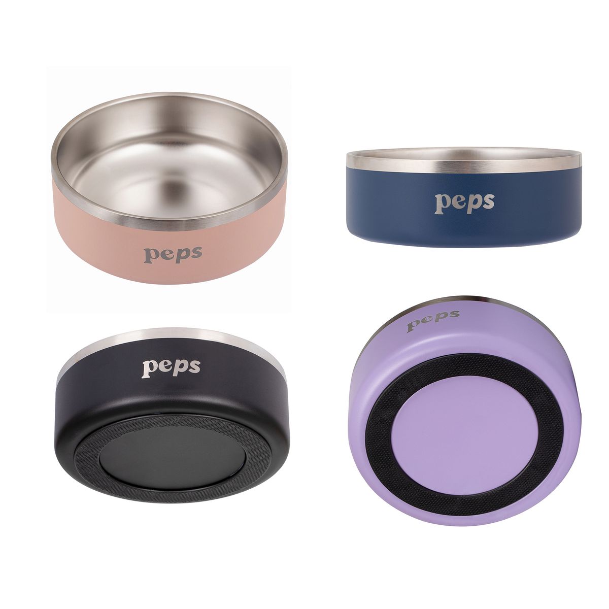 PEPS WE LOVE BEST FRIENDS - PLATO ACERO INOXIDABLE ANTIDESLIZANTE BLUSH PEPS