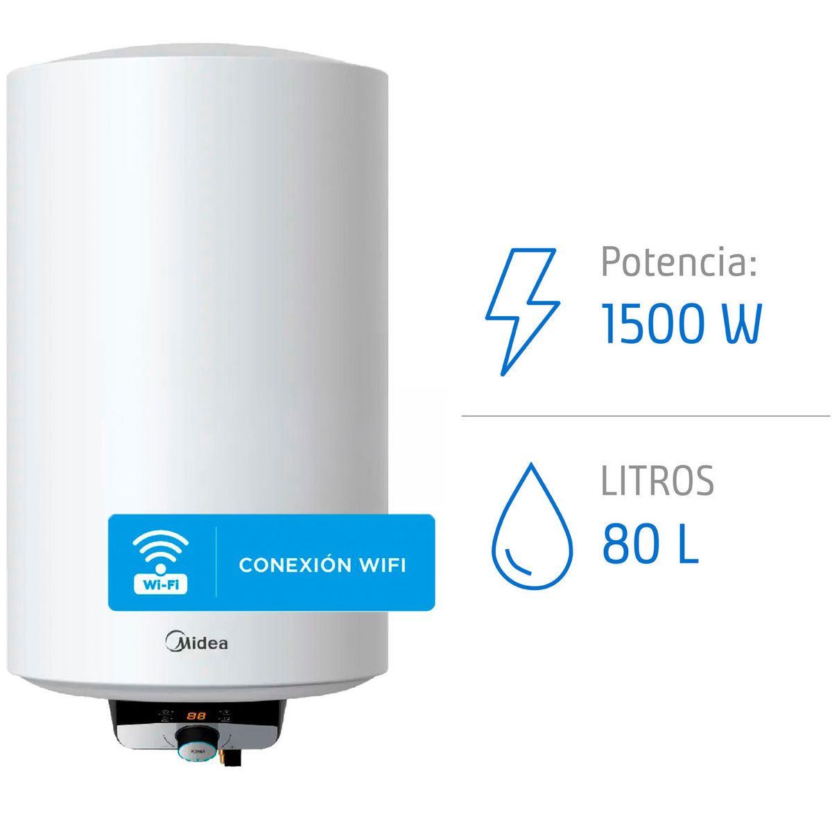 MIDEA - TERMO ELÉCTRICO 80 LITROS MIDEA