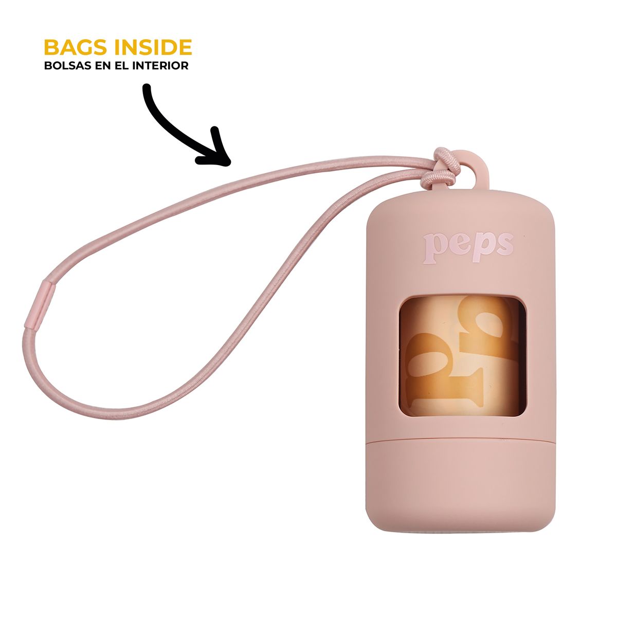 PEPS WE LOVE BEST FRIENDS - PORTABOLSAS SANITARIAS BLUSH + 10 BOLSAS ECOLOGICAS PEPS