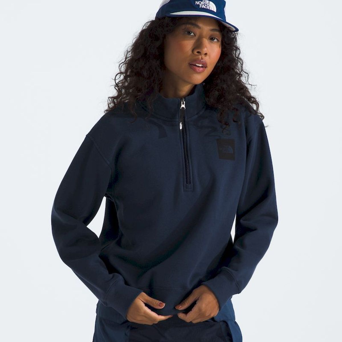 THE NORTH FACE - Poleron Box Half Dome 1/4 Zip Mujer - Azul