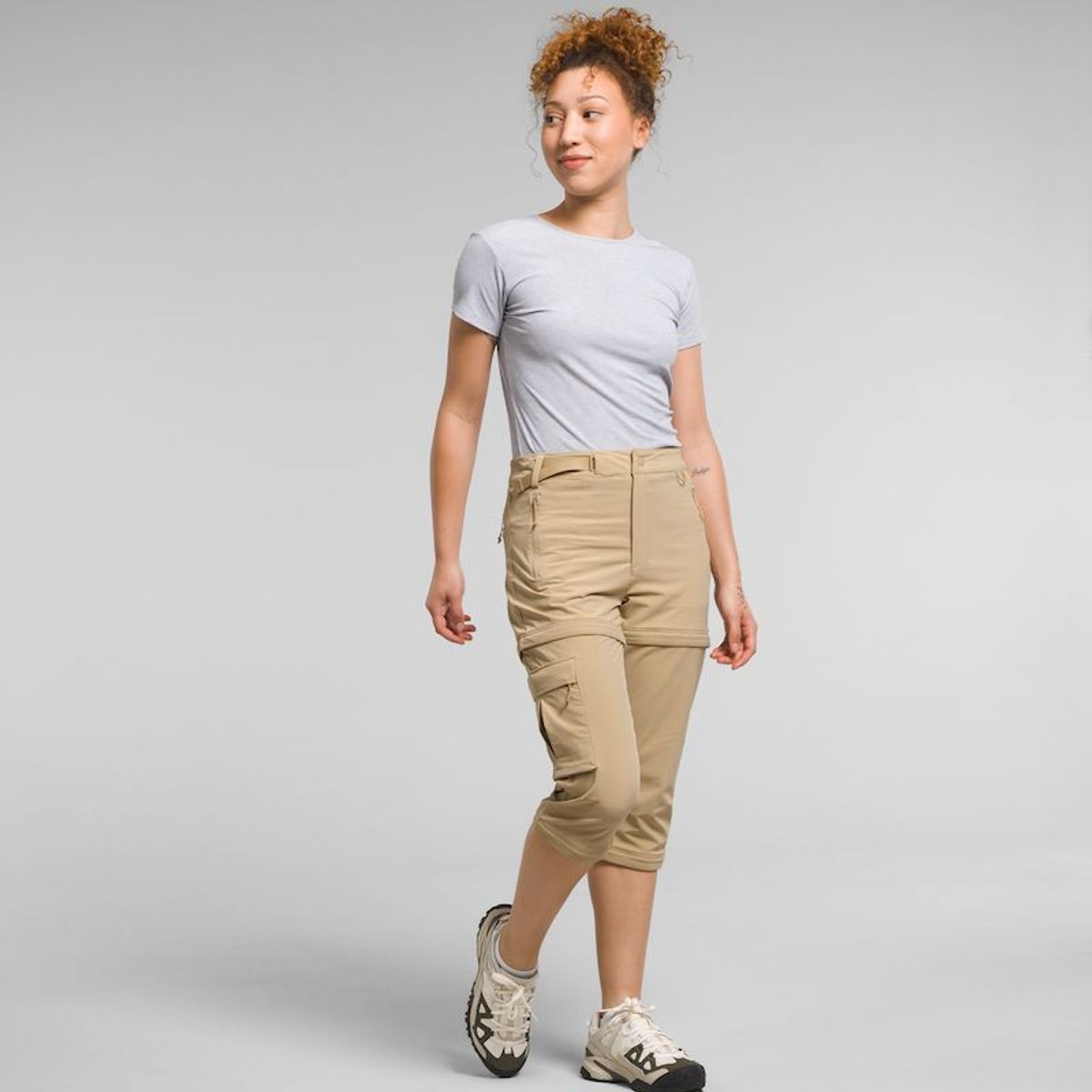 THE NORTH FACE - Pantalon Trekking Bridgeway Zip Off Mujer - Beige