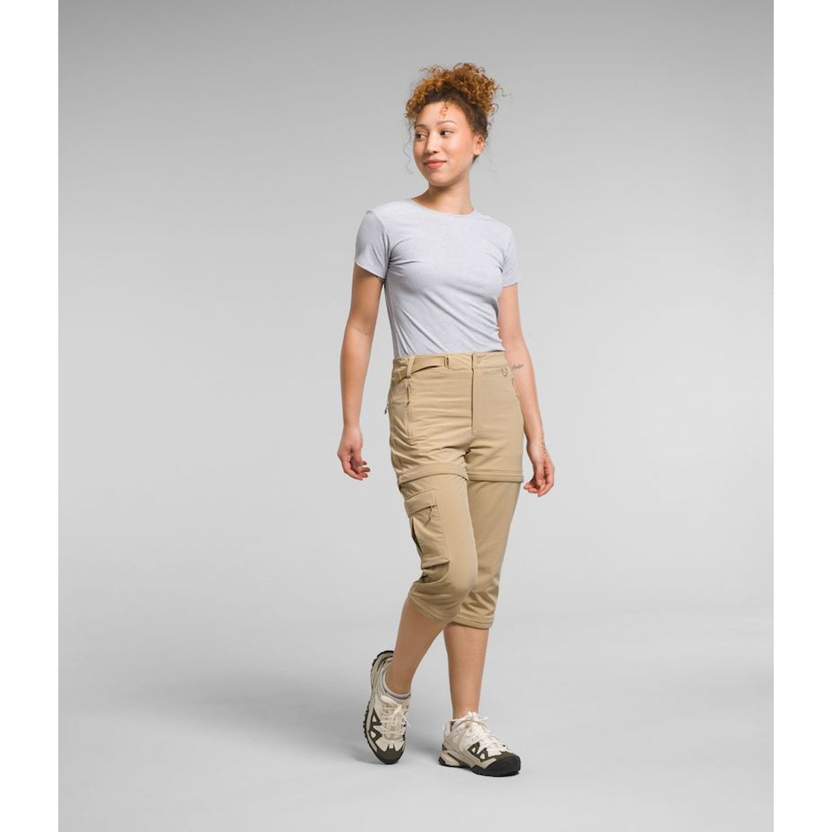 THE NORTH FACE - Pantalon Trekking Bridgeway Zip Off Mujer - Beige