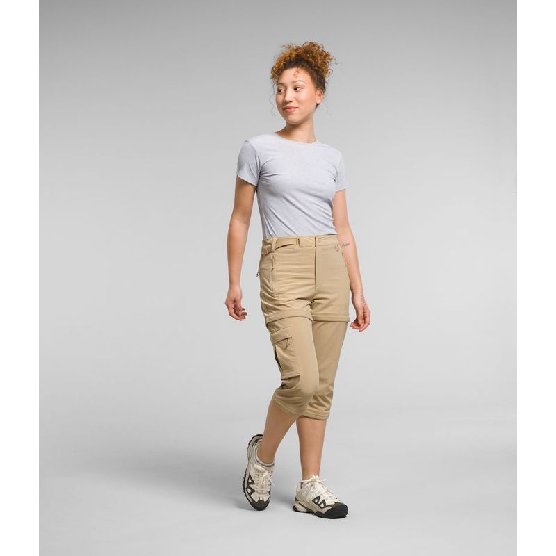 THE NORTH FACE - Pantalon Trekking Bridgeway Zip Off Mujer - Beige