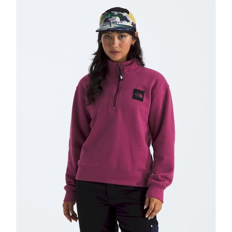 THE NORTH FACE - Poleron Box Half Dome 1/4 Zip Mujer - Violeta