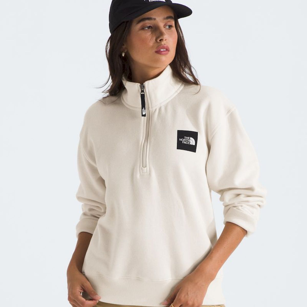 THE NORTH FACE - Poleron Box Half Dome 1/4 Zip Mujer - Beige