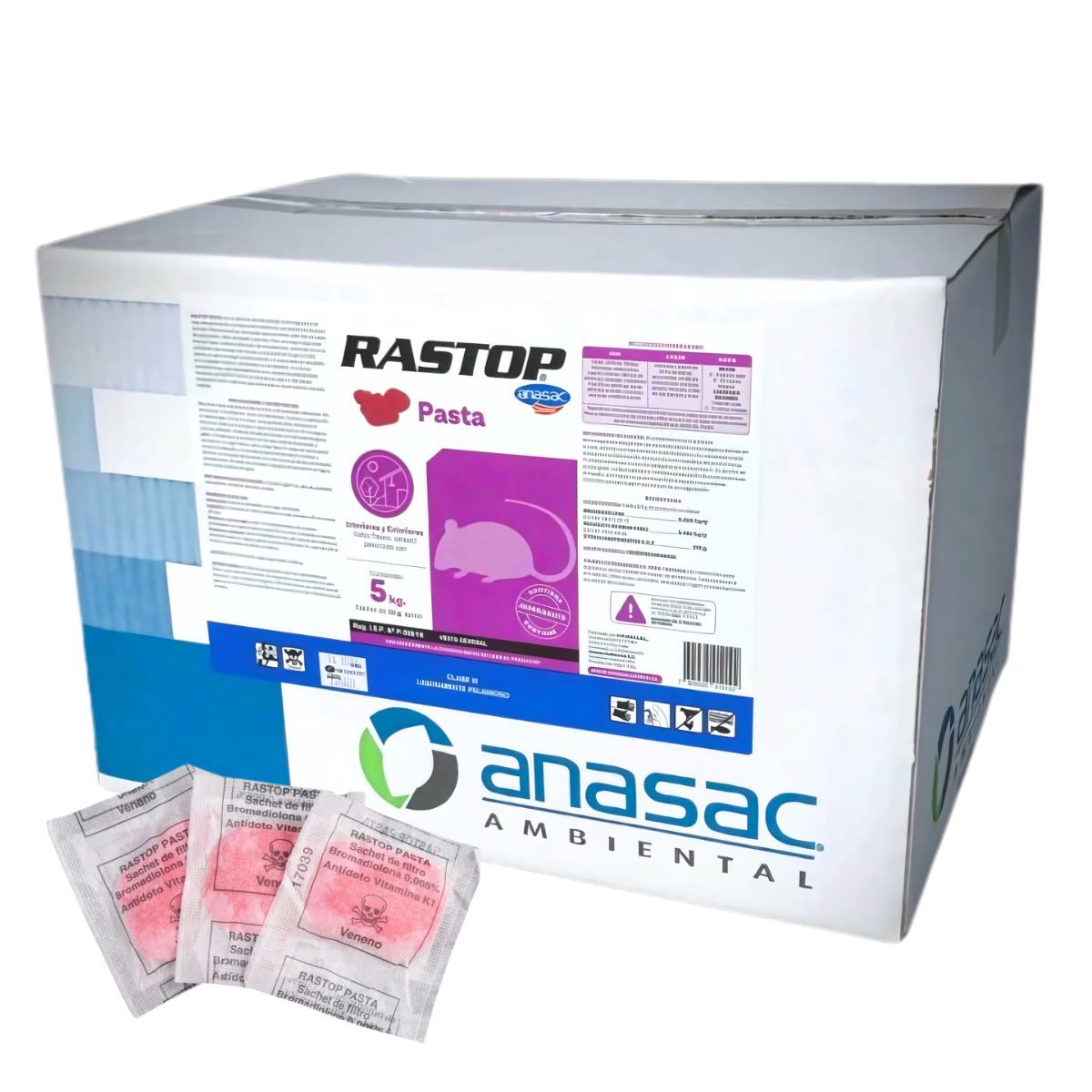 ANASAC - RATICIDA RASTOP PASTA 5KG