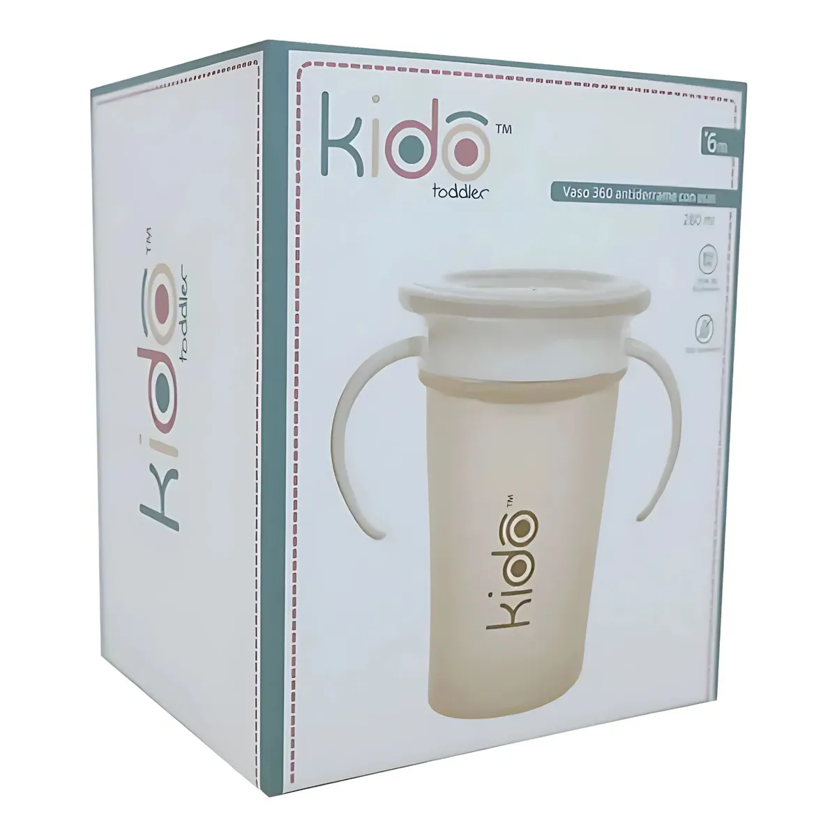 KEEP - Vaso Antiderrame Toddler 360 Para Niños Color Beige Kido - SC