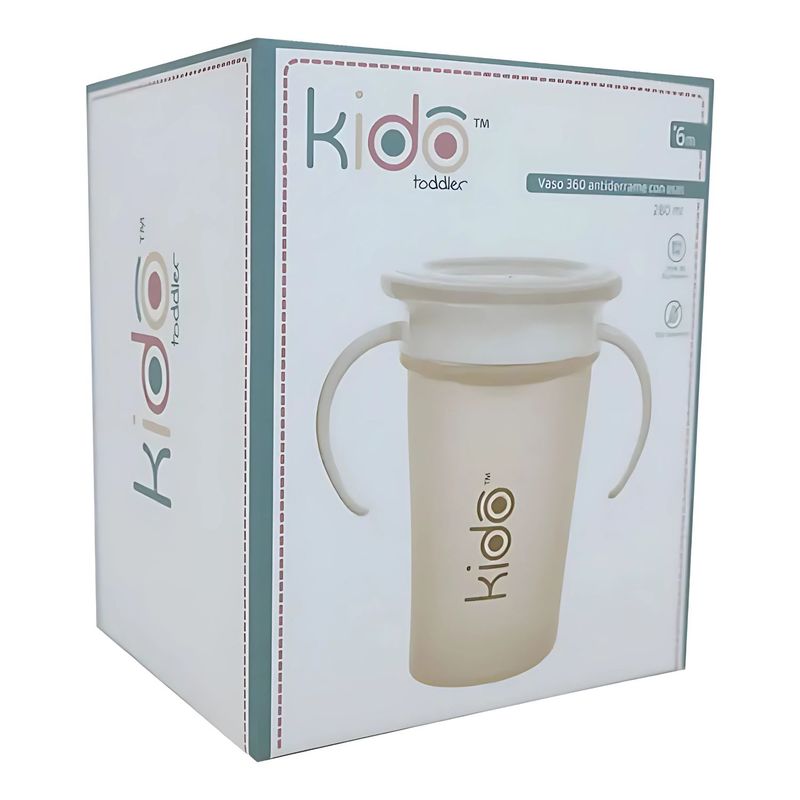 KEEP - Vaso Antiderrame Toddler 360 Para Niños Color Beige Kido - SC