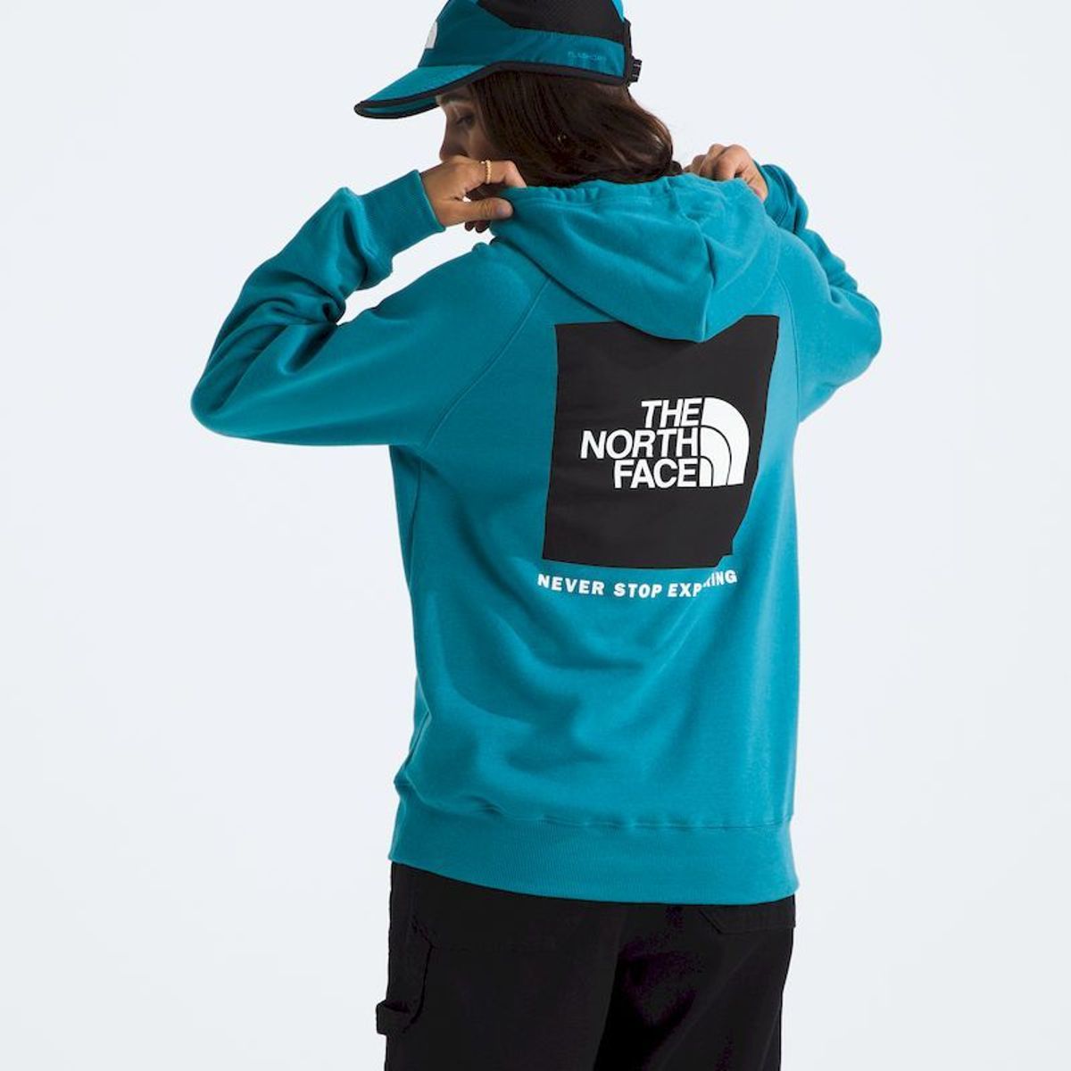 THE NORTH FACE - Poleron Box Nse Pullover Hoodie Mujer - Azul