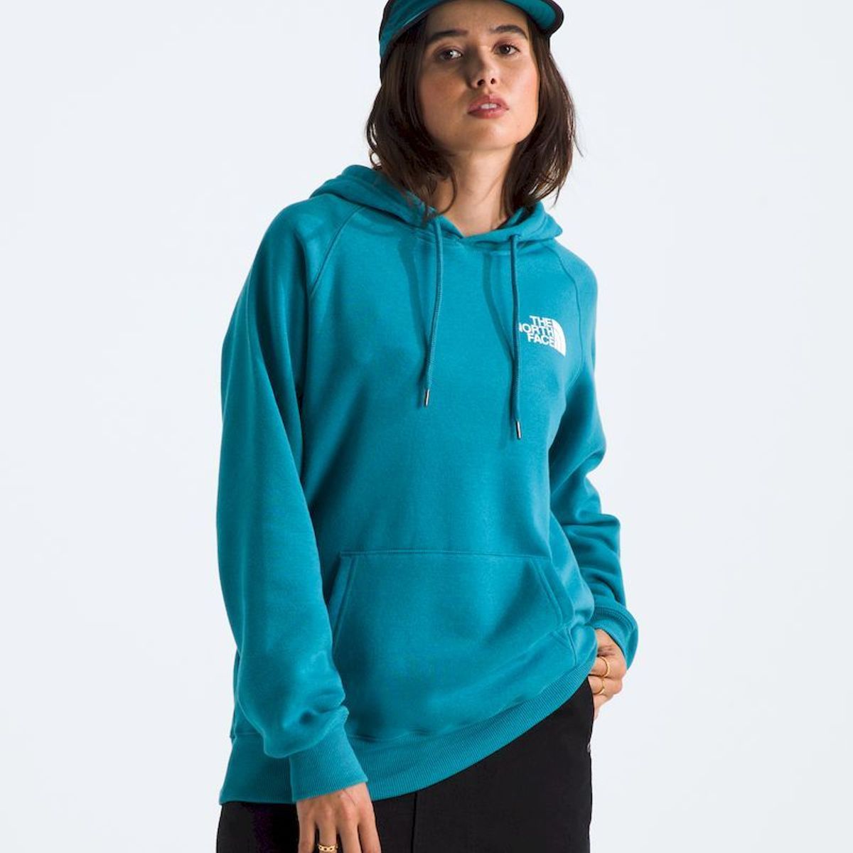 THE NORTH FACE - Poleron Box Nse Pullover Hoodie Mujer - Azul