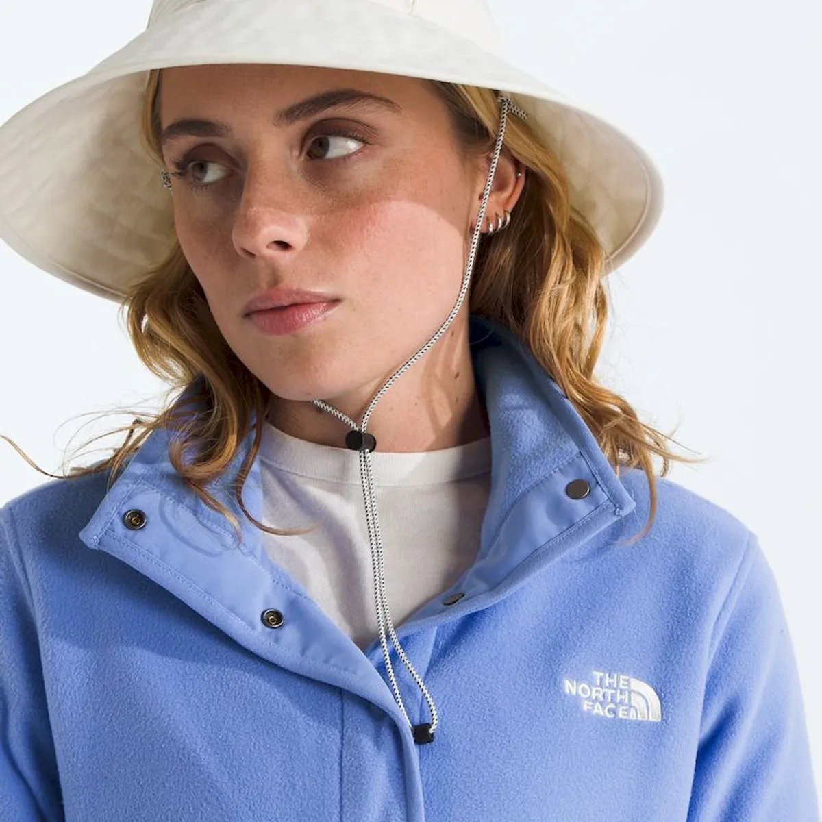 THE NORTH FACE - Polar Glacier 1/2 Snap Mujer - Azul