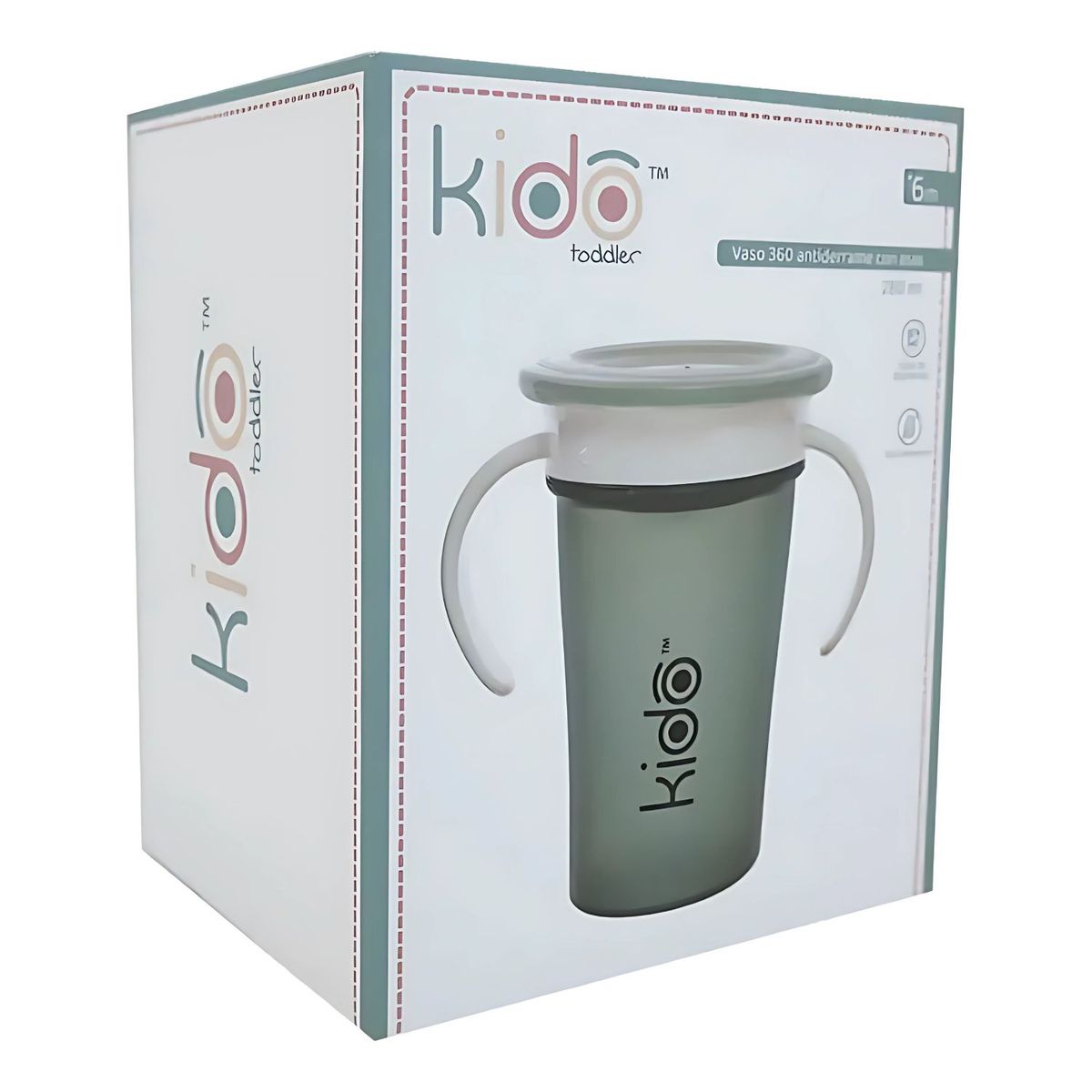 KEEP - Vaso Antiderrame Toddler 360 Para Niños Color Verde Kido - SC