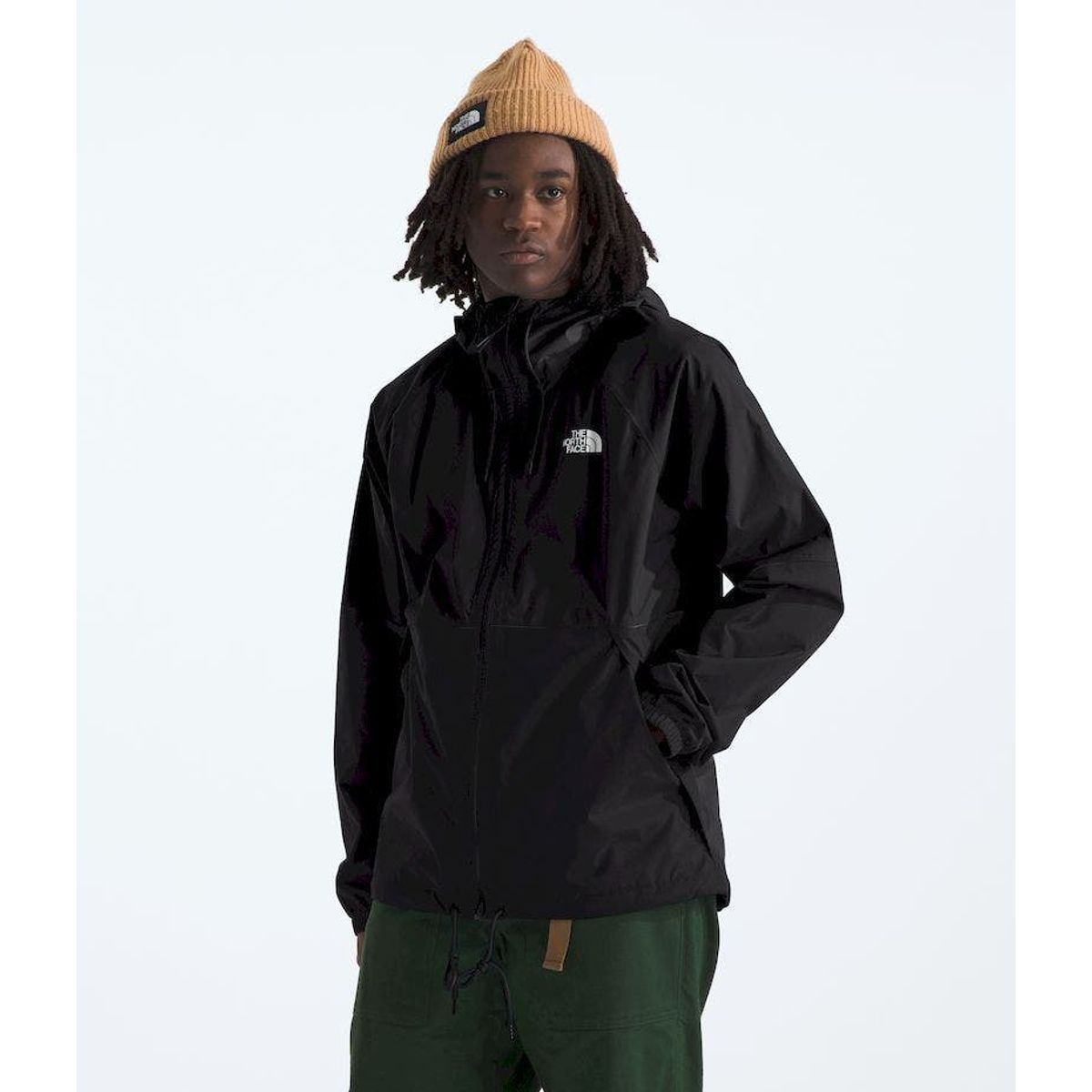 THE NORTH FACE - Chaqueta Impermeable Antora Hoodie Hombre Negro