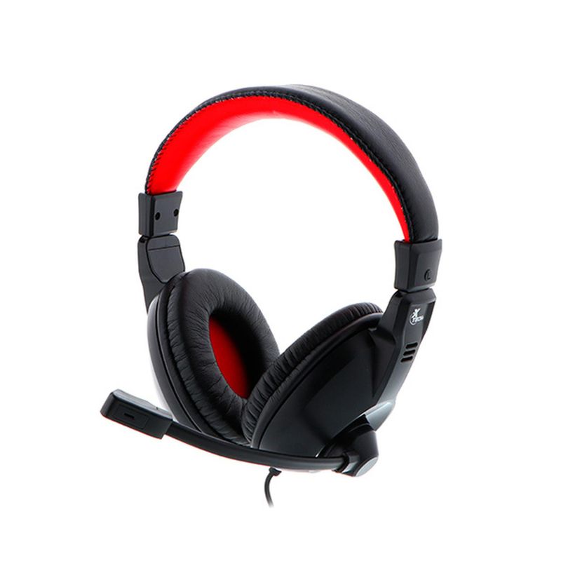 XTECH - Audífonos Diadema Gamer Xtech XTH-500 Alámbrico Negro, Rojo