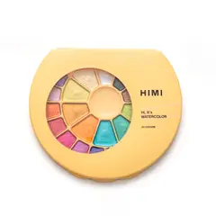 HIMI - Set Pintura Semi Humeda 24 Colores Metalizados (Estuche Amarillo)
