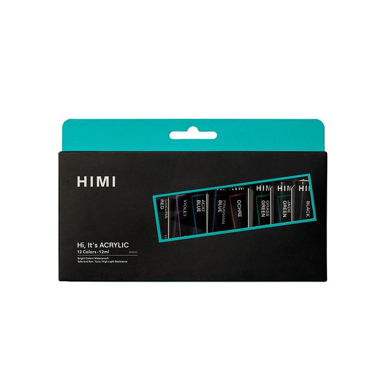 HIMI - HIMI Set de Tubos de Acrilico 12 ml 12 Colores