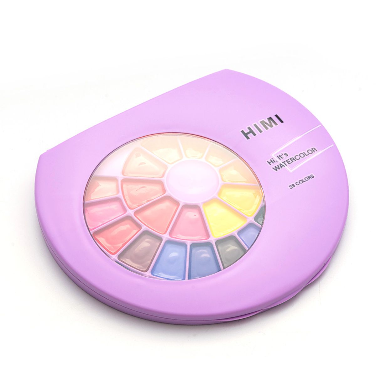 HIMI - HIMI Set Pintura Semi Humeda 38 Colores (Estuche Morado)