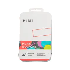 HIMI - Set Gouache Brillo en la Oscuridad 6 Tonos Basicos 23ML