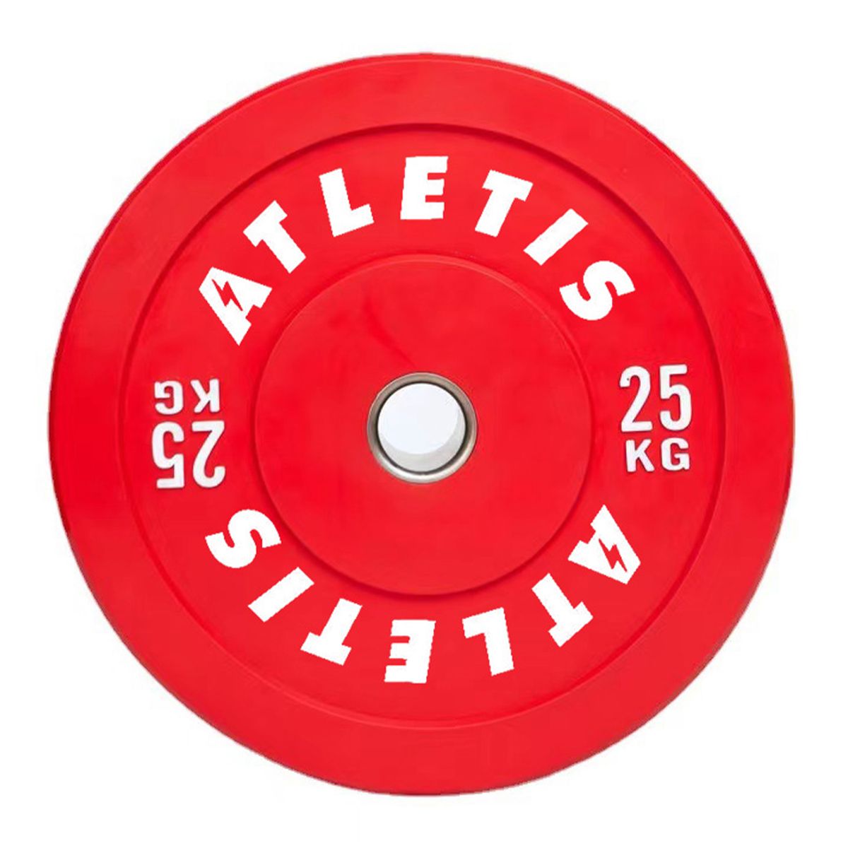 ATLETIS - Disco Olímpico Bumper Competición 25 kg Rojo