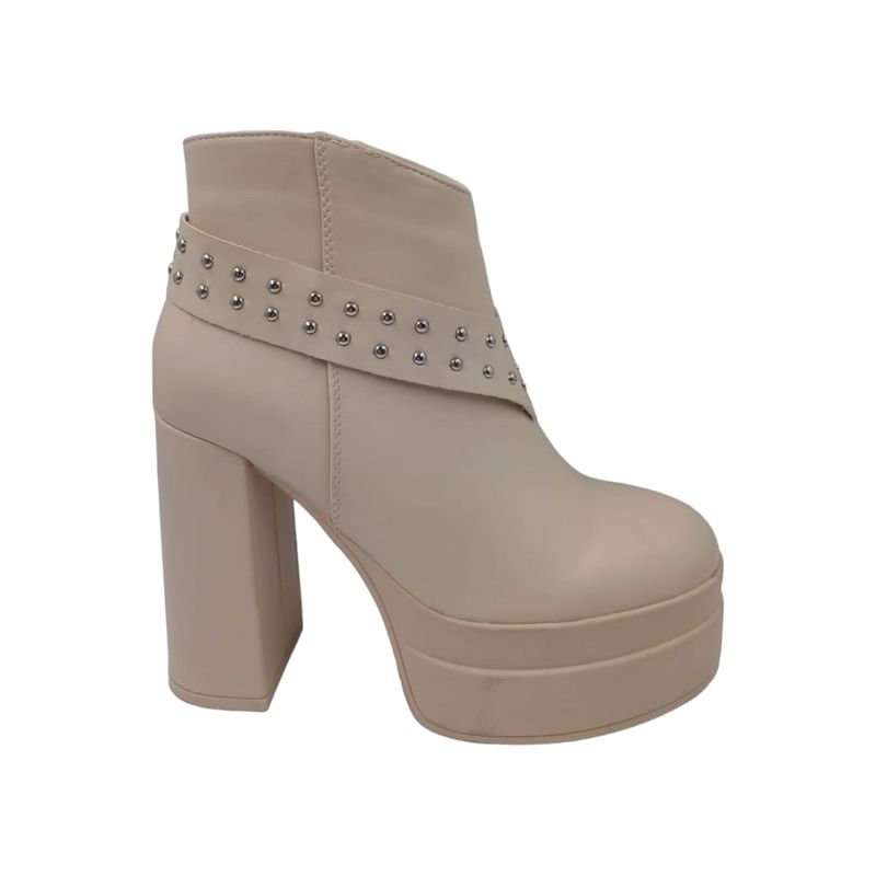 HERIEL - Botín Beige Plataforma Mujer