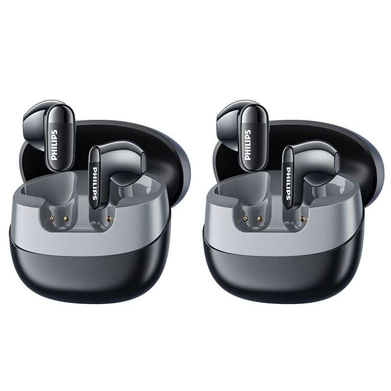 PHILIPS - Set 2 Audifonos PHILIPS TAT2169 Bluetooth 5.4 TWS-Negro