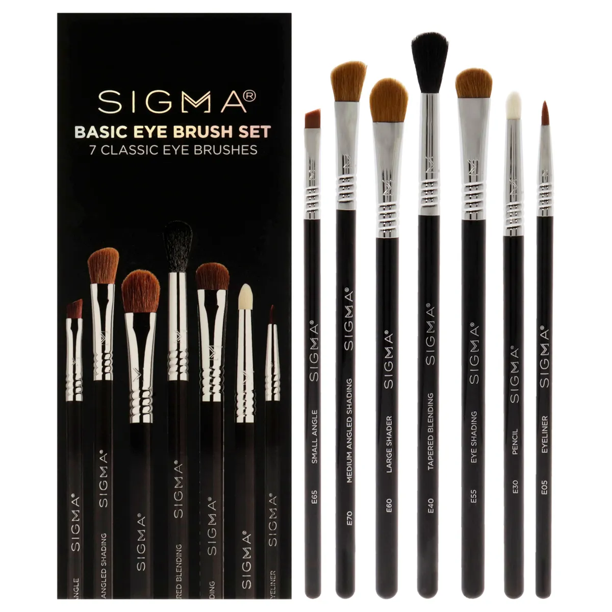 SIGMA - Set de 7 Brochas para Ojos Básico SIGMA