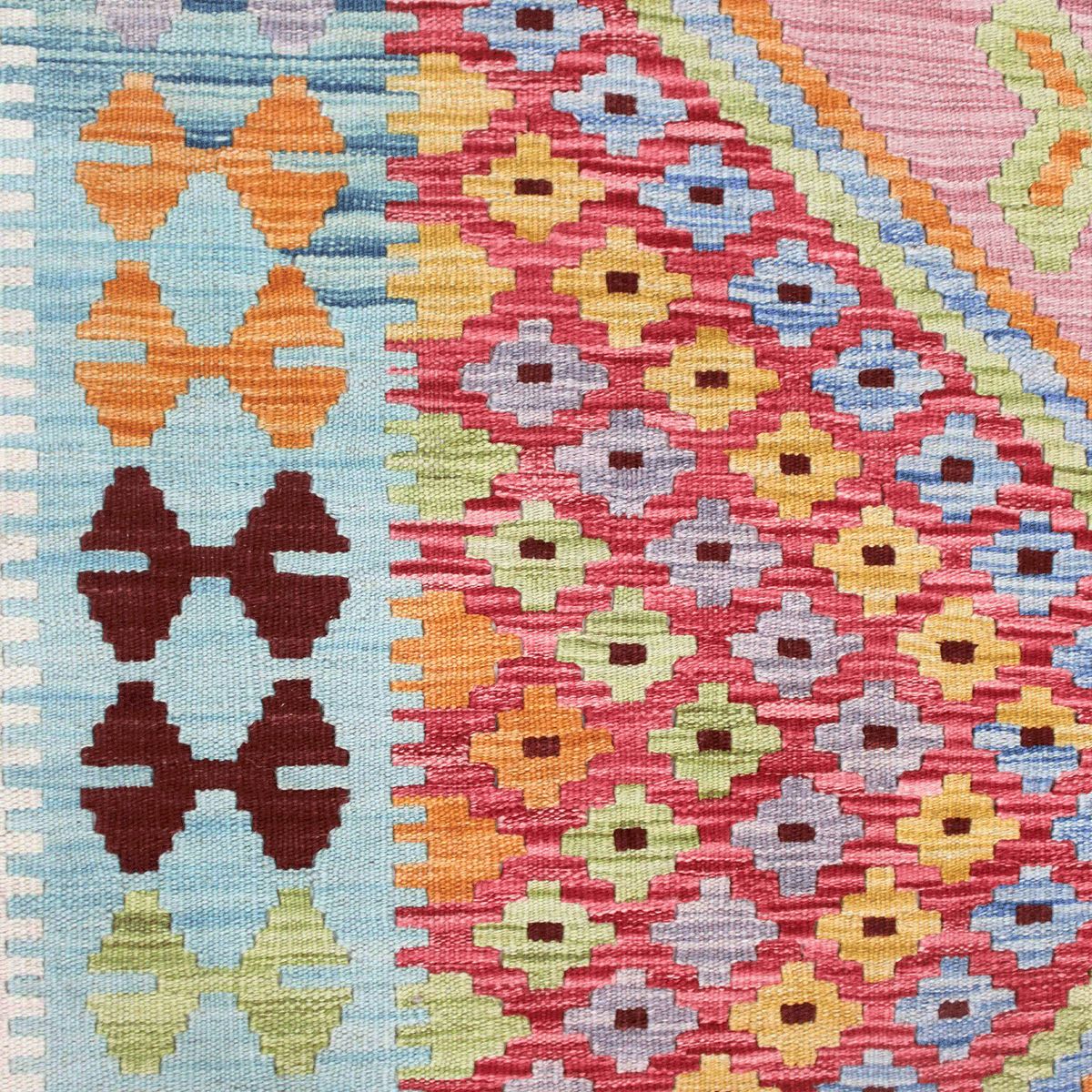 BAZHARS - ALFOMBRA BAZHARS ARTESANAL 140X200 CM  KILIM VEGI P117
