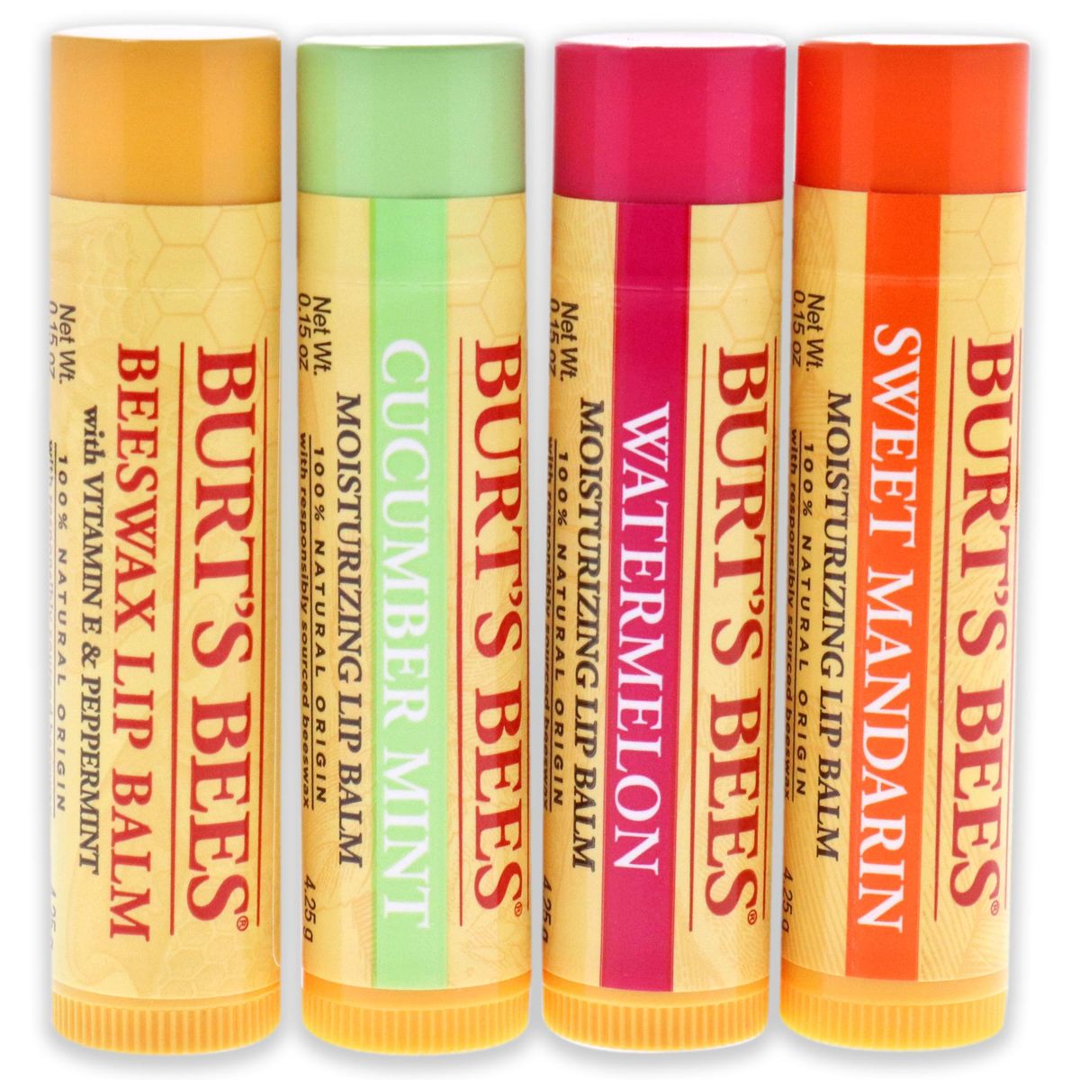 BURTS BEES - Labial hidratante freshly picked-.burts bees-4 x 0.15oz.